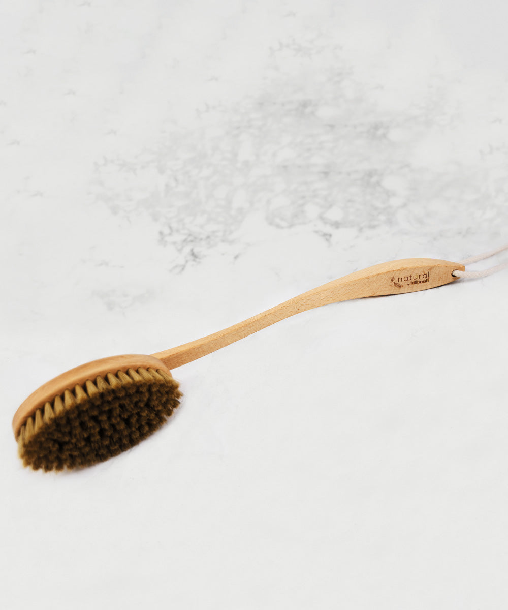 Natural by Hillbrush Long Handled Bath Brush - Soft